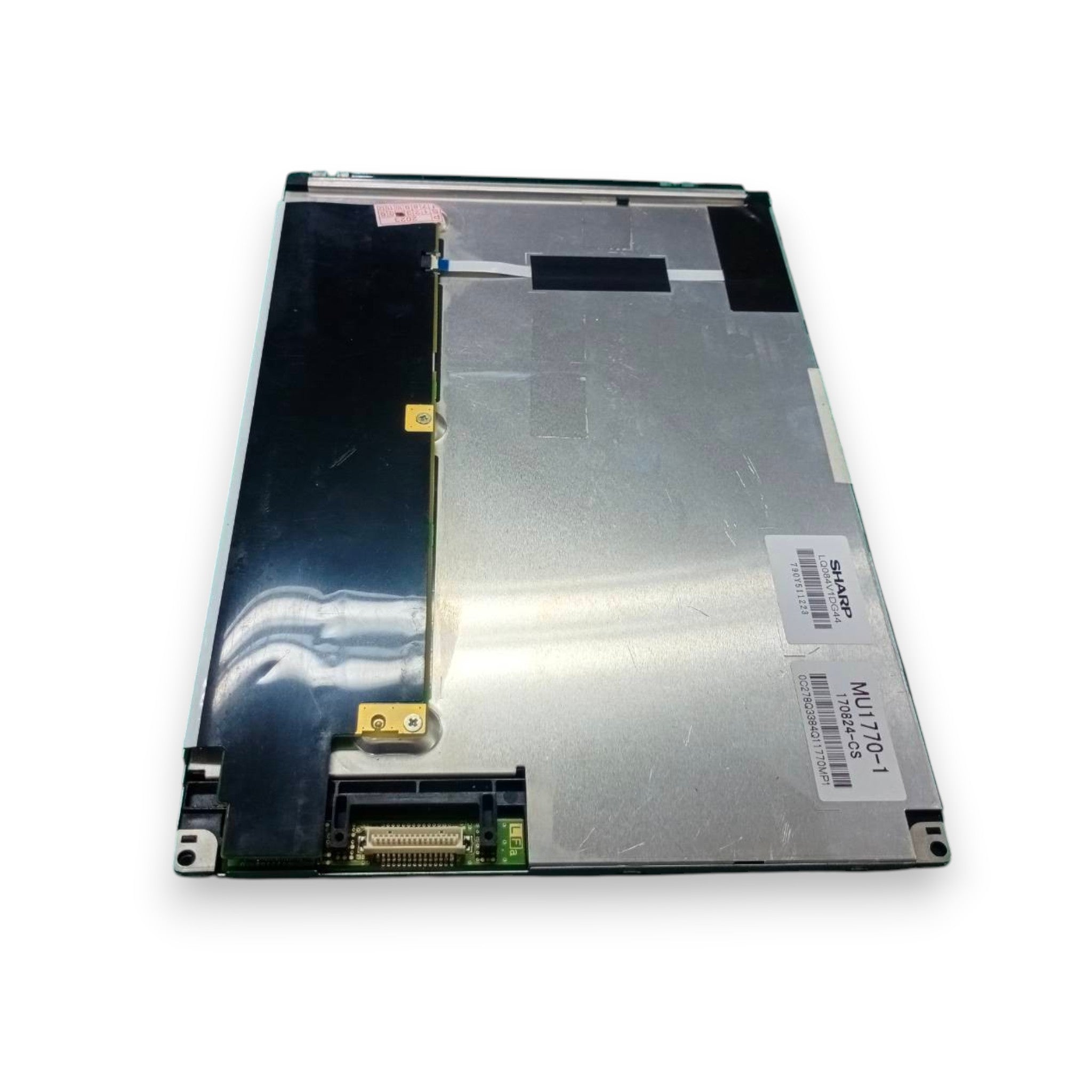 JJAutomation Sharp LQ084V1DG44 LCD display unit for CNC machines with metallic casing and connector port