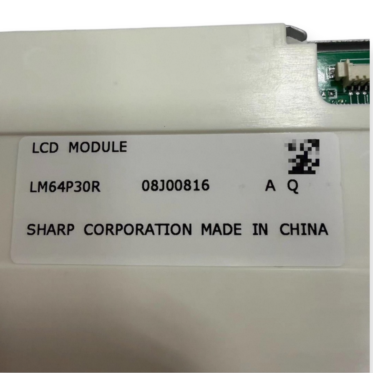 JJAutomation Sharp LM64P30R 9.4 inch monochrome LCD module label for Brother CNC tapping centre operator panels