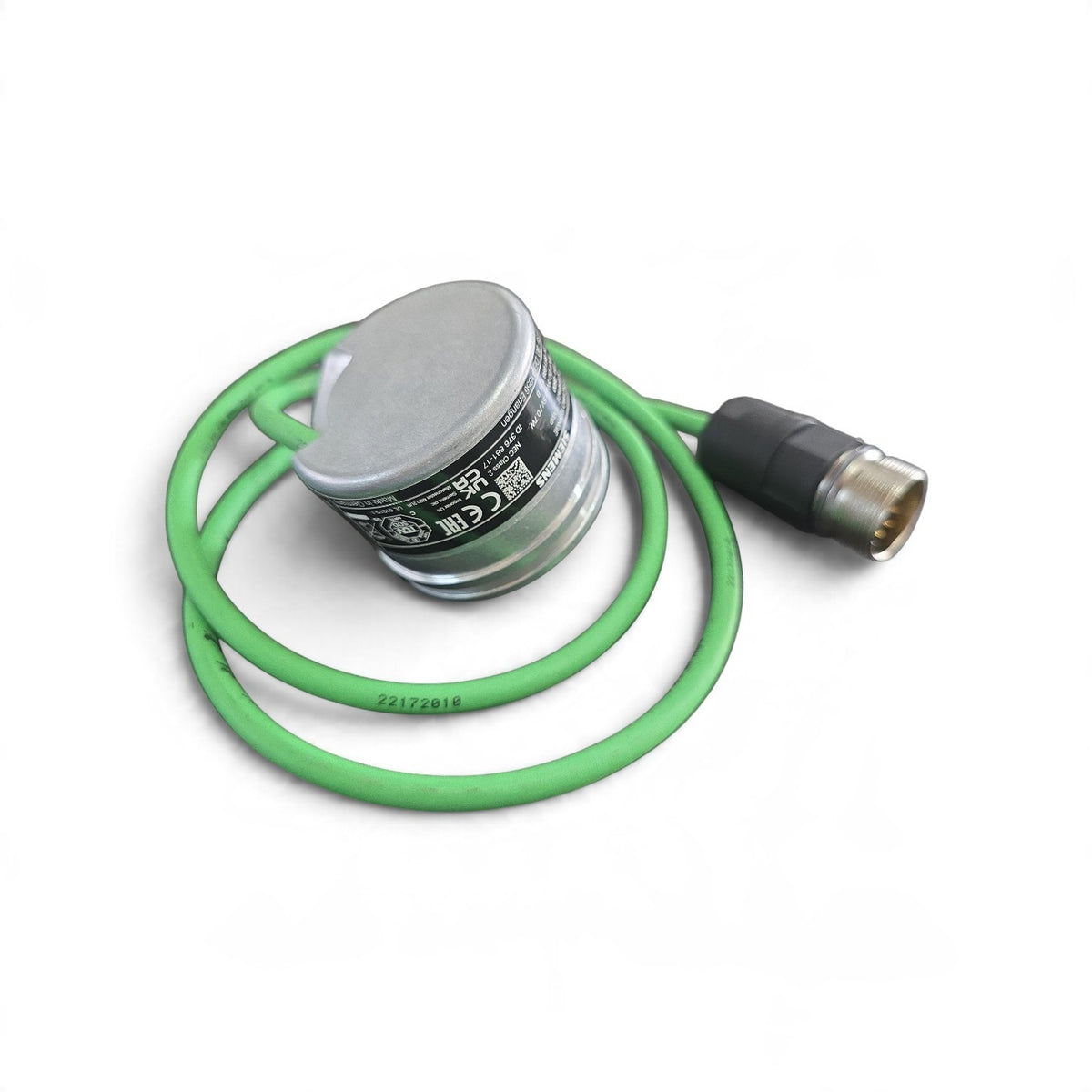 JJAutomation Siemens 6FX2001-3CC50 incremental rotary encoder with green cable and metal connector