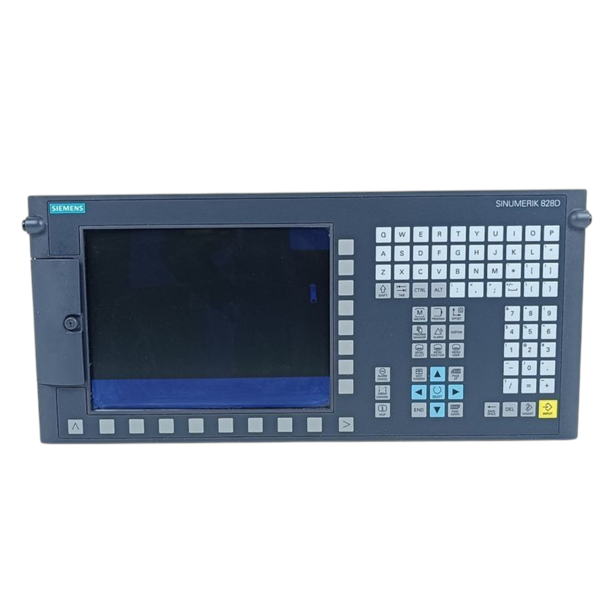 JJAutomation Siemens Sinumerik 828D PPU 261.3 horizontal panel processing unit with integrated keyboard and display